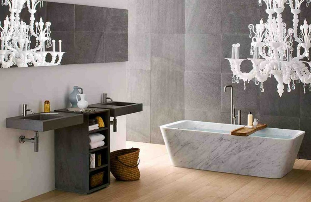 ванна из мрамора